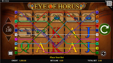 Eye of Horus Spielansicht 2